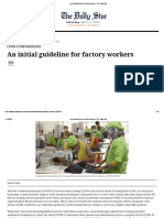 An Initial Guideline For Factory Workers - The Daily Star