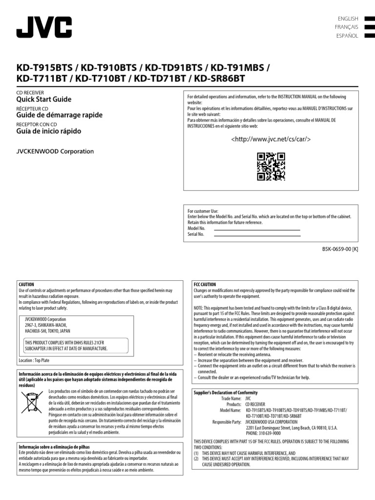 JVC Radio Manual PDF Copyright License