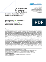 Structure and Properties of High Quality Natural Cellulose Nano Fibrils From A Novel Material Ficus Natalensis Barkcloth