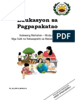 Edukasyon Sa Pagpapakatao: Ikalawang Markahan - Modyul 6: Mga Salik Na Nakaaapekto Sa Makataong Kilos