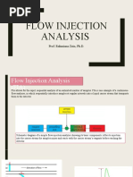 Flow Injection Analysis: Prof. Rahmiana Zein, PH.D