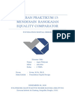 Agus Fitriyani 1061904 - Praktikum 13 Mendesain Rangkaian Equality Comparator-Dikonversi