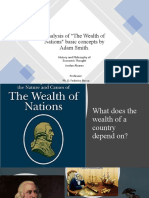 Analysis of Adam Smith's "Wealth of Nations