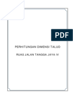 Perhitungan Talud - TANGGA JAYA IV