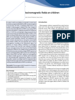 CEP Health Effects of Electromagnetic Fields On Children: in Today's World, Most Children Are Exposed To Various Man