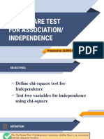 Chi-Square Test For Independence
