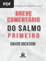 Breve Comentário do Salmo 1 - David Dickson