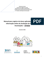 Manual para registro de doses aplicadas no Sistema de Informação online de Avaliação do Programa de Imunizações - APIWEB