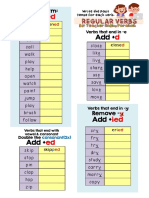 Regular Verbs List