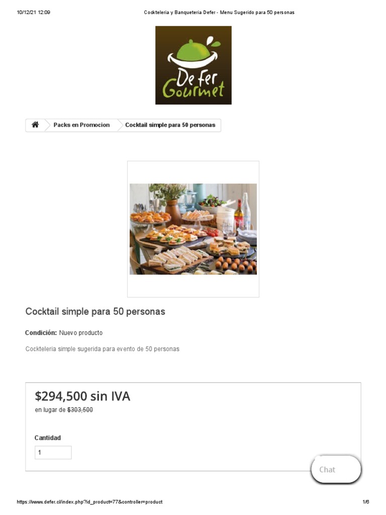 Cockteleria y Banqueteria - Menu Sugerido 50 Personas | PDF Comida y bebida Cocinando