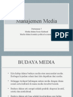 Manajemen Media Sosio Budaya Media