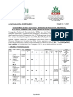 RFCL Recruitment of Non-Executives in Production, Mechanical, Electrical, Chemical and Other Areas