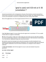 Why a 4-20 mA signal is used, not 0-20 mA or 0- 30 mA signal in Instrumentation _ – Instrumentation Application