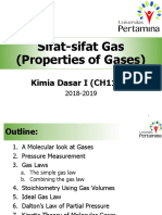 Sifat-Sifat Gas (Properties of Gases) : Kimia Dasar I (CH1101)