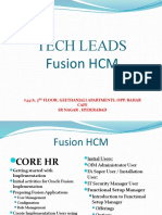 Tech Leads Fusion HCM: #44/A, 3 Floor, Geethanjali Apartments, Opp. Bahar Cafe SR Nagar, Hyderabad