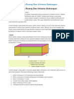 Volume Bangun Ruang Dan Volume Gabungan Bangun Ruang