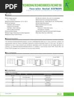 K24C02 (C) /K24C04/K24C08 (C) /K24C16: Two-Wire Serial EEPROM