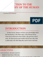 Introduction To The Philosophy of The Human Person