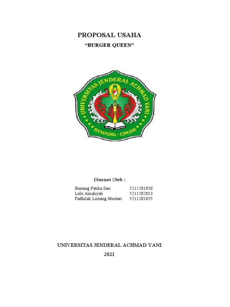 Proposal Usaha - Kwu - Kelompok 4 | PDF