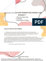 Akhlak Kepada Diri Sendiri Dan Orang Lain Kelompok 9