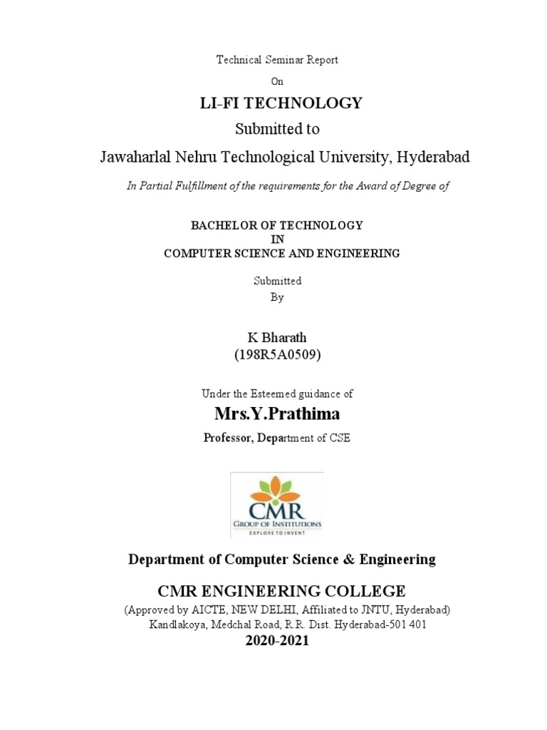 LIFI Technology Documentation1 | PDF | Radio | Light Emitting Diode