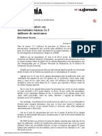 La Jornada_ No pueden cubrir sus necesidades básicas 11.5 millones de mexicanos