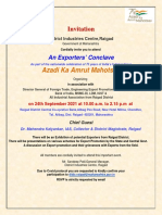 Raigad - Invitation - Exporters Conclave