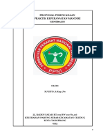 Proposal Perencanaan Praktik Keperawatan Mandiri Generalis Oleh Sugiyo Skepns PDF Free