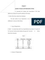 Presentation, Analysis and Interpretation of Data: Table 1