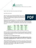 Q2 2021results For Cedar Creek Partners Corrected