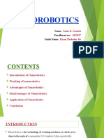 Nanorobotics: Name: Enrollment No.: Guide Name