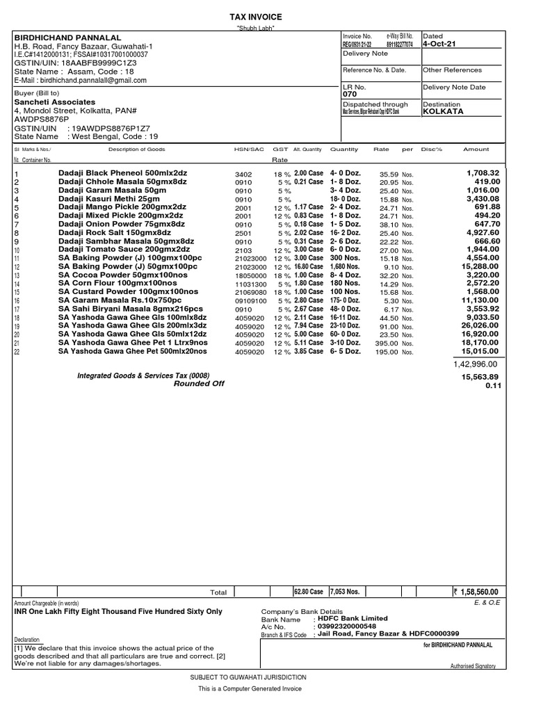 Accounting Voucher PDF Taxes Foods