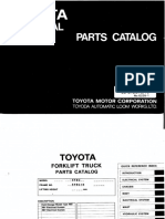 TOYOTA Forklift 5FBC13,15 30-5FBC13,15 Parts Manual