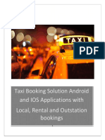 Taxi Booking Solution Android: and IOS Applications With Local, Rental and Outstation Bookings