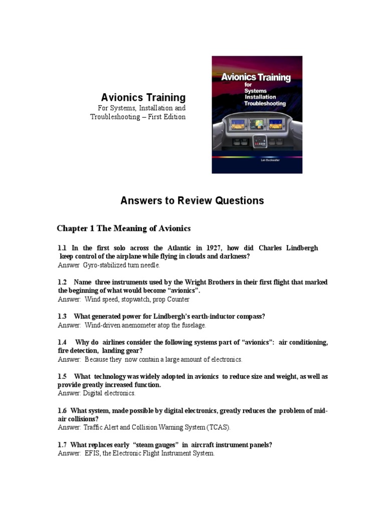Avionics Training Chapter 1 The Meaning of Avionics PDF