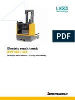Electric Reach Truck: Lift Height: 4550-7100 MM / Capacity: 1000-1200 KG
