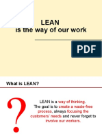 Lean Is The Way of Our Work