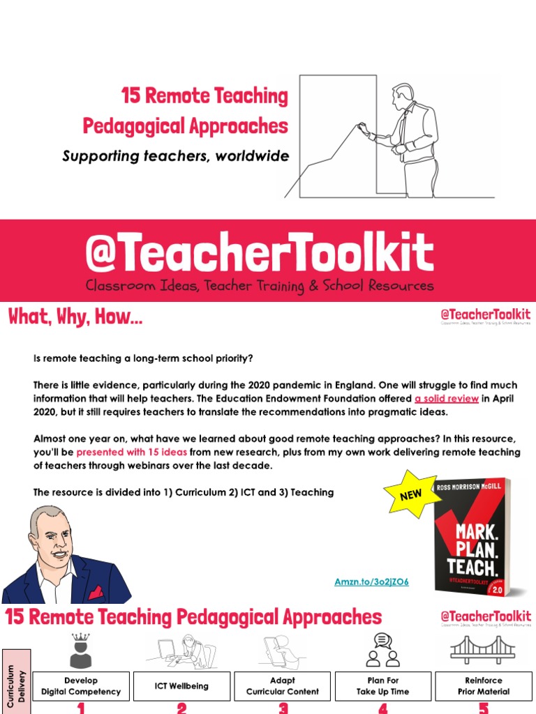 15 Remote Teaching Pedagogical Approaches | PDF | Career & Growth | Art