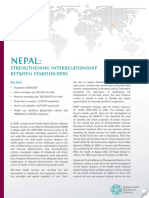 Nepal:: Strengthening Interrelationship Between Stakeholders