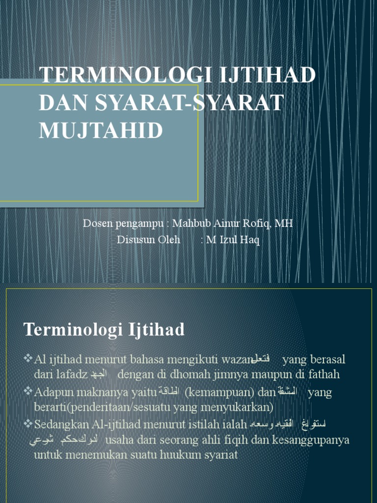 Syarat Menjadi Mujtahid dalam Ilmu Fiqih dan Pemahaman Agama