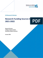 Research Funding Sources Guide 2021-2022