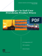 Changes in End-User Petroleum Product Prices -World Bank