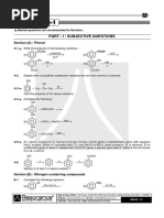 Part - I: Subjective Questions: Section (A) : Phenol