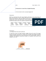 Instructional Materials For Lesson Plan in English Phonology