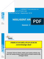 LAWE 6071 - Session 2 - Negligent and Torts