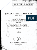 Bach - Sonata for Flute in G Minor, BWV 1020 (Flute)