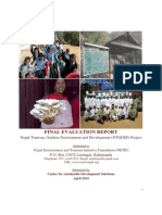 Final Evaluation Report: Nepal Tourism, Outdoor Environment and Development (NTODEP) Project