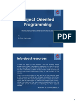 Object Oriented Programming: Info About Resources