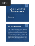 Object Oriented Programming: Info About Resources