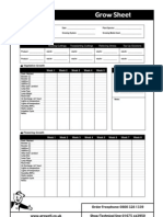 Blank Grow Sheet